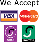 Accepted credit cards