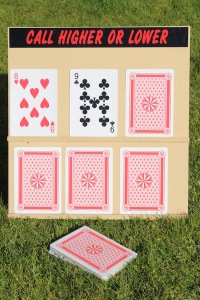 Higher or Lower Fete Game